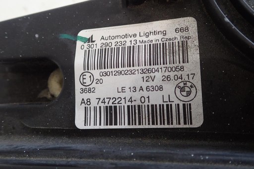 LAMPA FAR PREDNJI DESNI BMW 2 F45 F46 FULL LED 14-17
