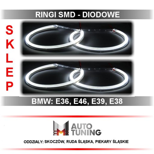 FAROVI SMD ANGEL EYES BMW E36 E38 E39 E46 480 LED