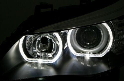 LAMPE FAROVI ANGEL EYES BMW E60 E61 7/03-2/07 BLACK LED